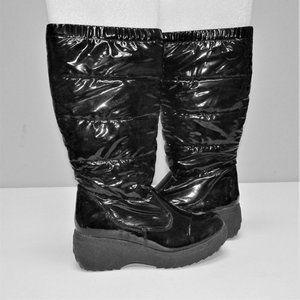 ZeroXposur Shiny Black High Boots